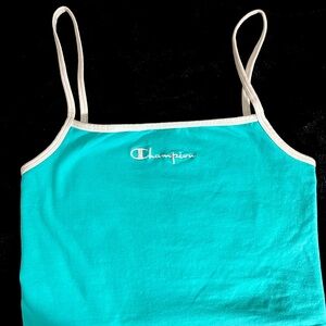 Light Blue Champion cropped tank top